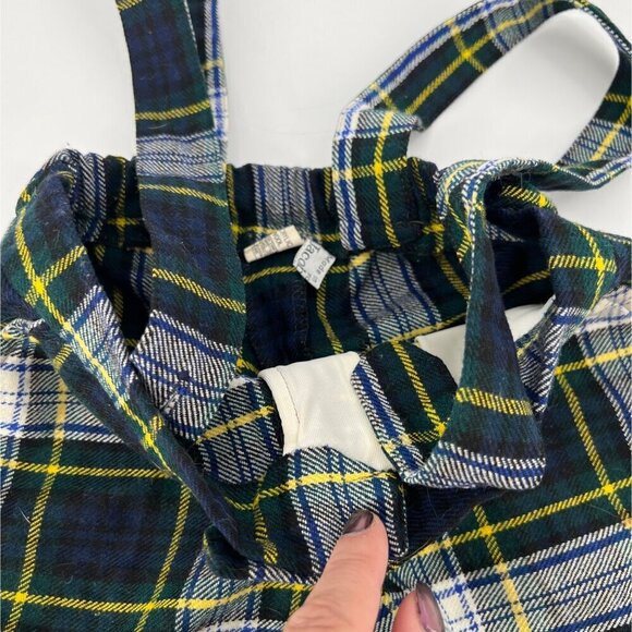 Vintage Tartan Plaid Toddler Boy's Overall Shorts Jacobson's Size 4 - Picture 4 of 8
